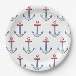 Nautical Anchor Paper Plates