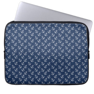 Nautical Anchor Pattern Laptop Sleeve