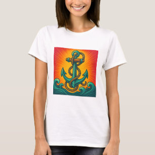 Nautical Anchor Pop Art T-Shirt