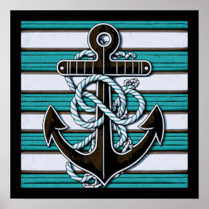Nautical Anchor Poster
