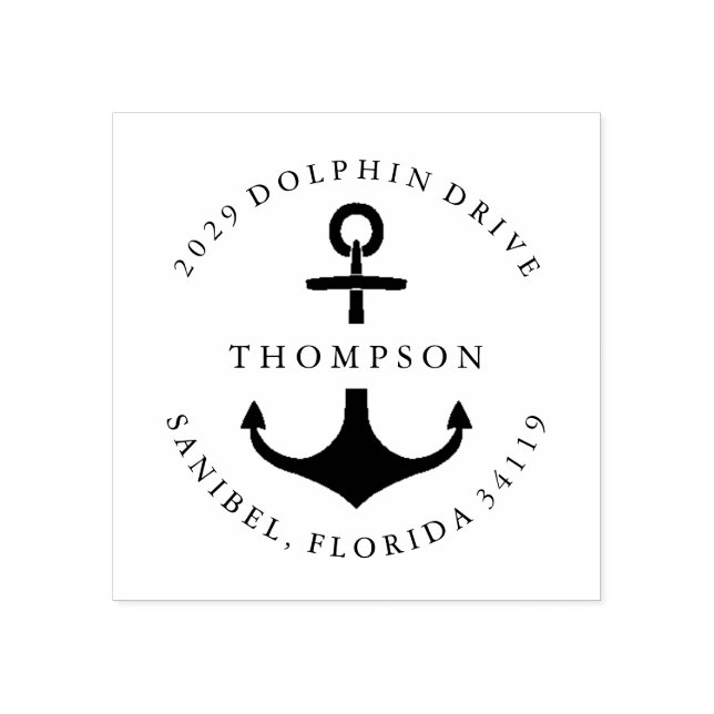 Nautical Anchor Rubber Stamp (Imprint)