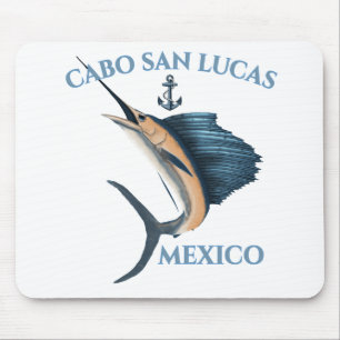Nautical Anchor Sailfish Cabo San Lucas Mouse Pad