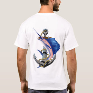 Nautical Anchor Sailfish Fishing T-Shirt
