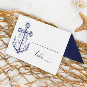 Nautical Anchor Sailor Ocean Navy Blue Wedding