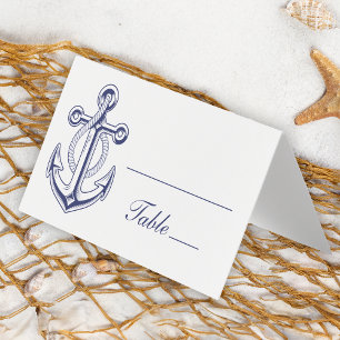 Nautical Anchor Sailor Ocean Navy Blue Wedding