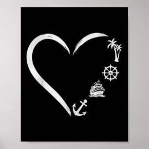 Nautical Anchor Sailors Boaters & Yachting Lov Poster