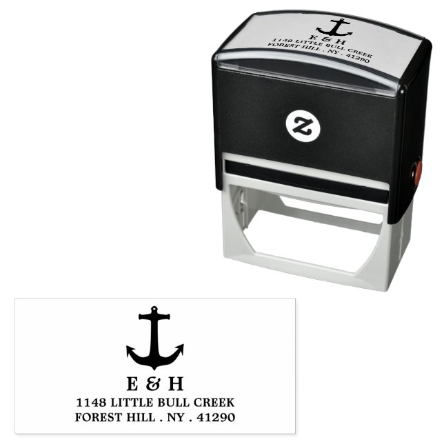 Nautical Anchor Self-inking Stamp (In Situ)