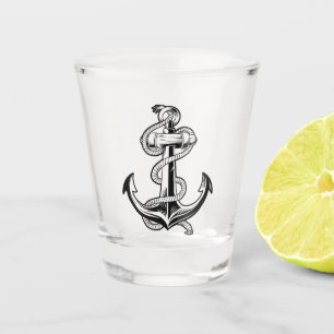 Nautical Anchor Shot Glass