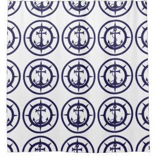 Nautical Anchor Shower Curtain