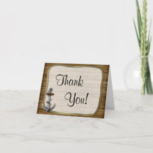 Nautical Anchor Thank You Card