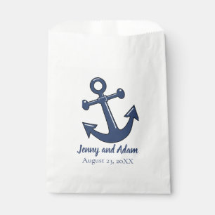 Nautical Anchor Theme Favour Treat Bags