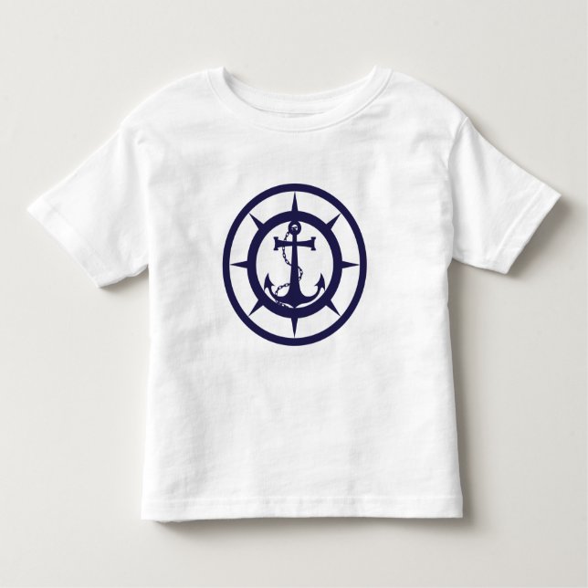 Nautical Anchor Toddler T-Shirt (Front)