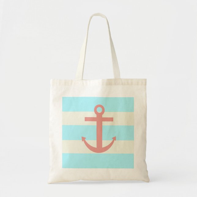 Nautical Anchor Tote Bag (Front)