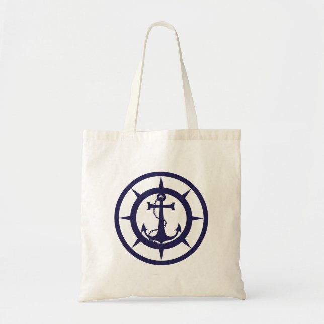 Nautical Anchor Tote Bag (Front)
