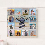 Nautical Anchor Vintage Wood 12-photo Collage<br><div class="desc">This nautical anchor design features a multi-color, weathered wood plank background with space for 12 photos! Click the customize button for more flexibility in modifying/adding text and design elements! Variations of this design as well as coordinating products are available in our shop, zazzle.com/store/doodlelulu. Contact us if you need this design...</div>