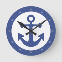 Nautical Anchor wall clocks