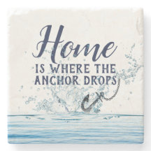 Nautical Anchor Water Splash with Quote 