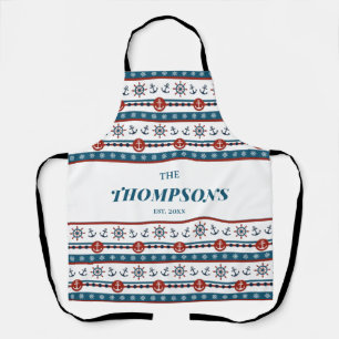 Nautical Anchor Wedding Anniversary Gift Idea Apron