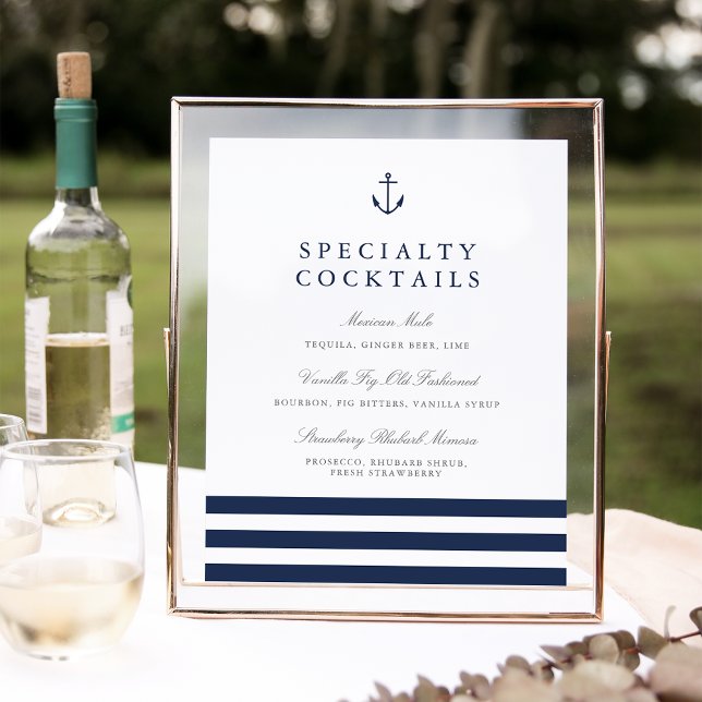 Nautical Anchor Wedding Bar Sign (Creator Uploaded)