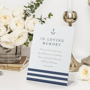 Nautical Anchor Wedding Memorial Sign