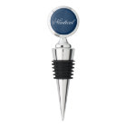 Nautical anchor wine stoppers with custom text