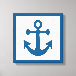 Nautical Anchor wrapped canvas