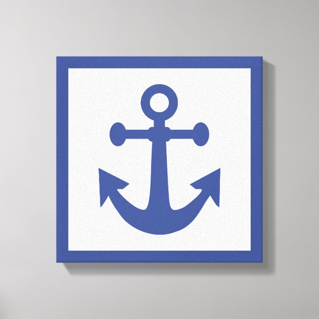 Nautical Anchor wrapped canvas (Front)