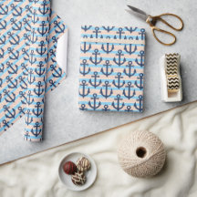 Nautical Anchor Wrapping Paper