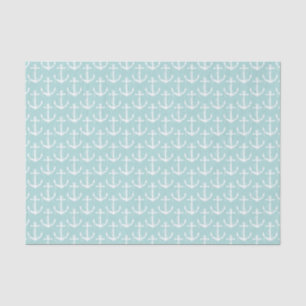 Nautical Anchors Aweigh Light Blue Tissue Paper