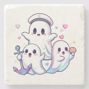 Nautical Apparition Stone Coaster