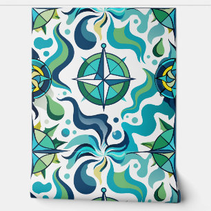 Nautical Art Design Ocean Waves Wall Decor