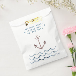 Nautical Baby Boy Birth Announcement Favour Bags