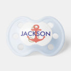Nautical Baby Pacifier for Baby Shower Gift