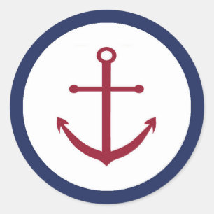 Nautical Baby Shower Anchor Envelope Seal