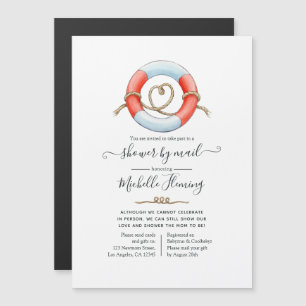 Nautical Baby Shower by Mail Magnetic Invitation