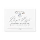 Nautical Baby Shower Diaper Raffle Ticket