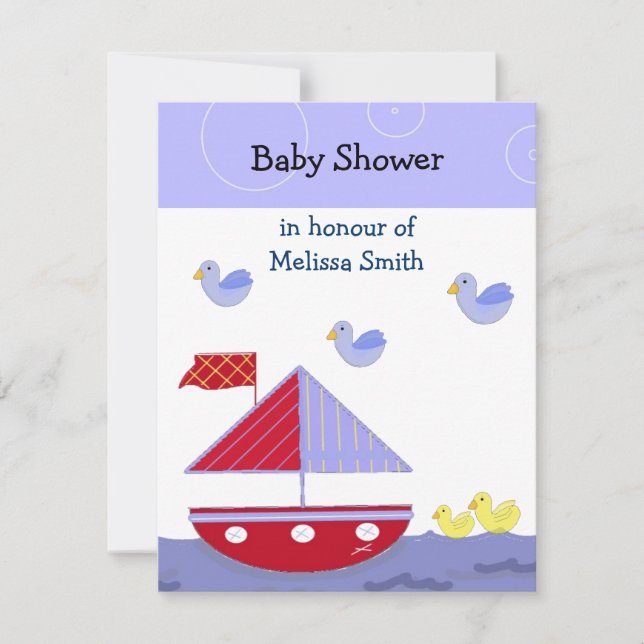 Nautical Baby Shower Invitation (Front)