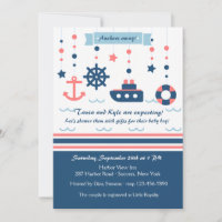Nautical Baby Shower Invitation