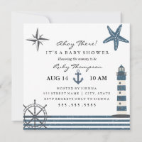 Nautical Baby Shower Invitation