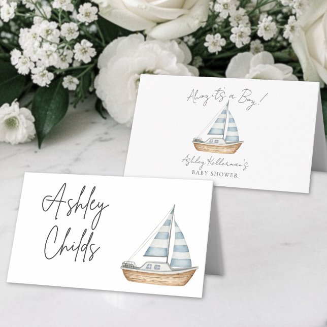 Nautical Baby Shower Place Card (Nautical Baby Shower Place Card )