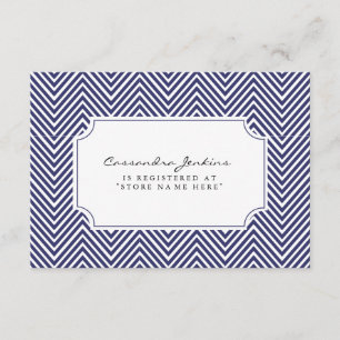 Nautical Baby Shower Registry Insert Card