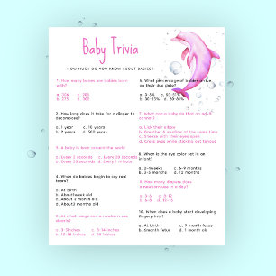 Nautical Baby Trivia   Baby Shower Game