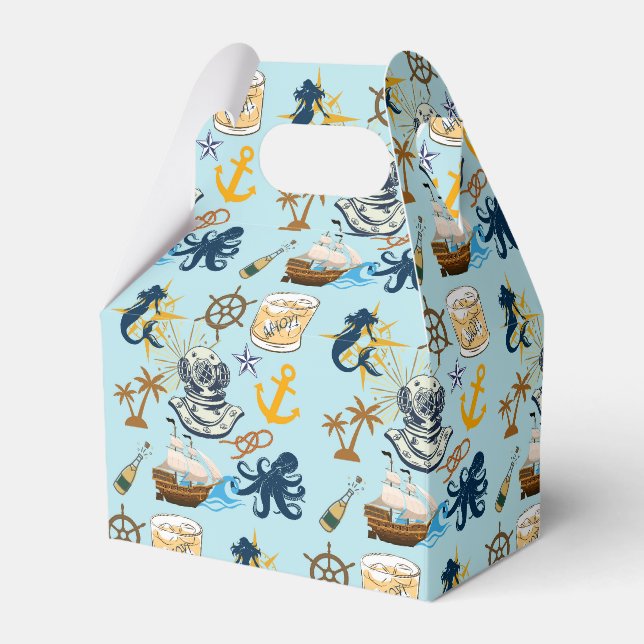 Nautical Bachelor Party Favour Box (Front Side)