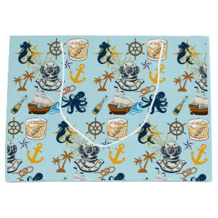 Nautical Bachelor Party Large Gift Bag