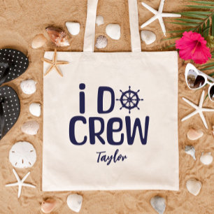 Nautical Bachelorette Beach Party Favour Navy Blue Tote Bag