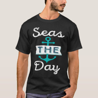 Nautical Bachelorette Party Sailing Seas the Day T-Shirt