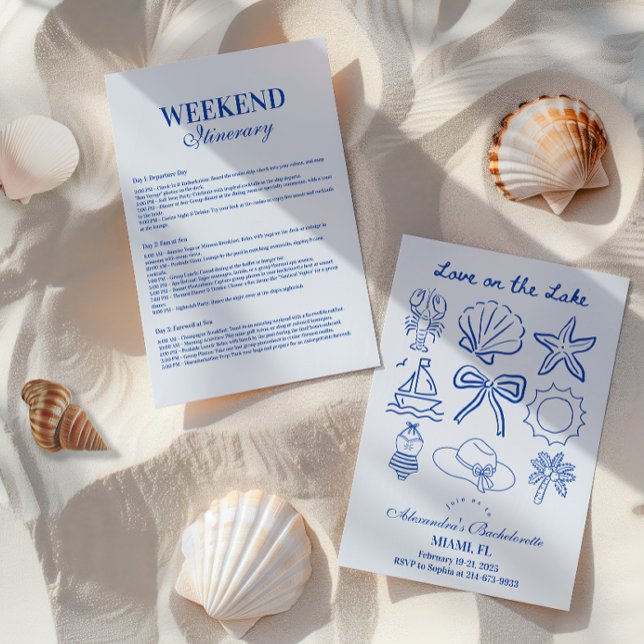 Nautical Bachelorette Weekend Invitation (Creator Uploaded)