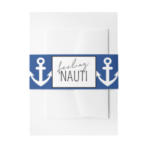 Nautical Bachelorette Weekend Invitation Belly Band