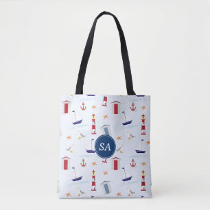 Nautical Back to School Dorm Essentials Tote Bag