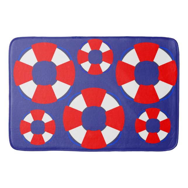 Nautical Bathroom Mat (Front)